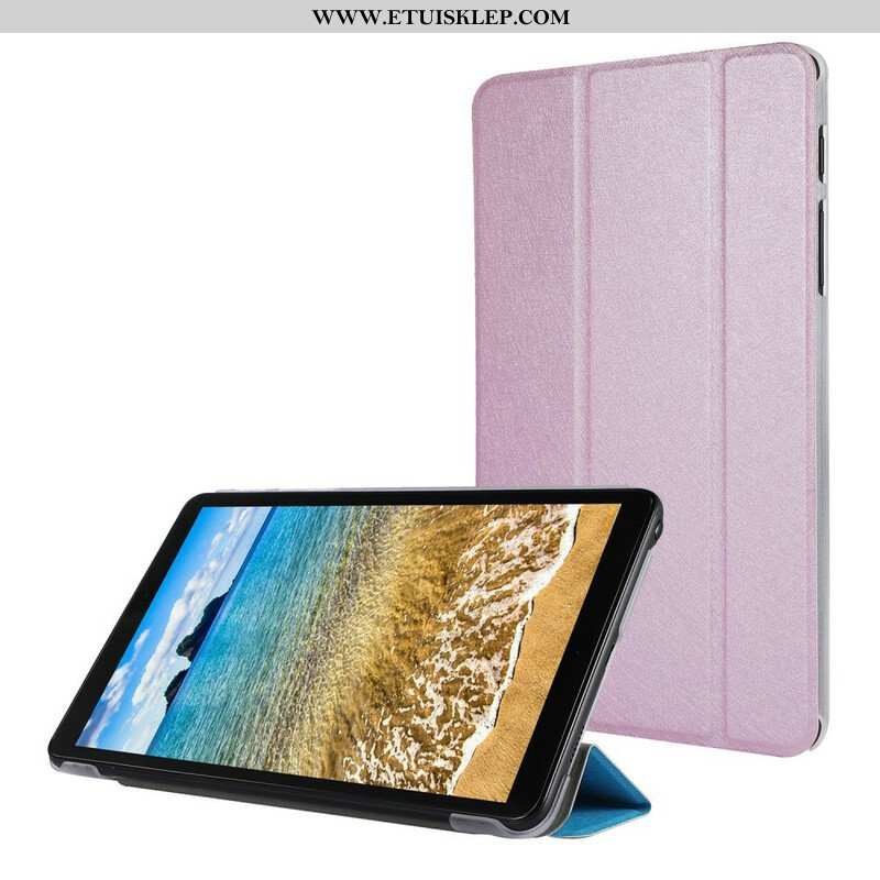 Etui Na Telefon do Samsung Galaxy Tab A7 Lite Jedwabna Tekstura Sztucznej Skóry